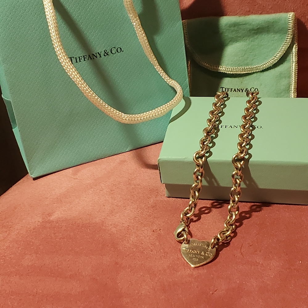 Tiffany and Co heart choker